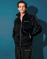 Men's Double Face Velvet Zip-Up Jacket